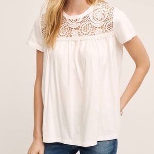 Anthropologie White Blouse